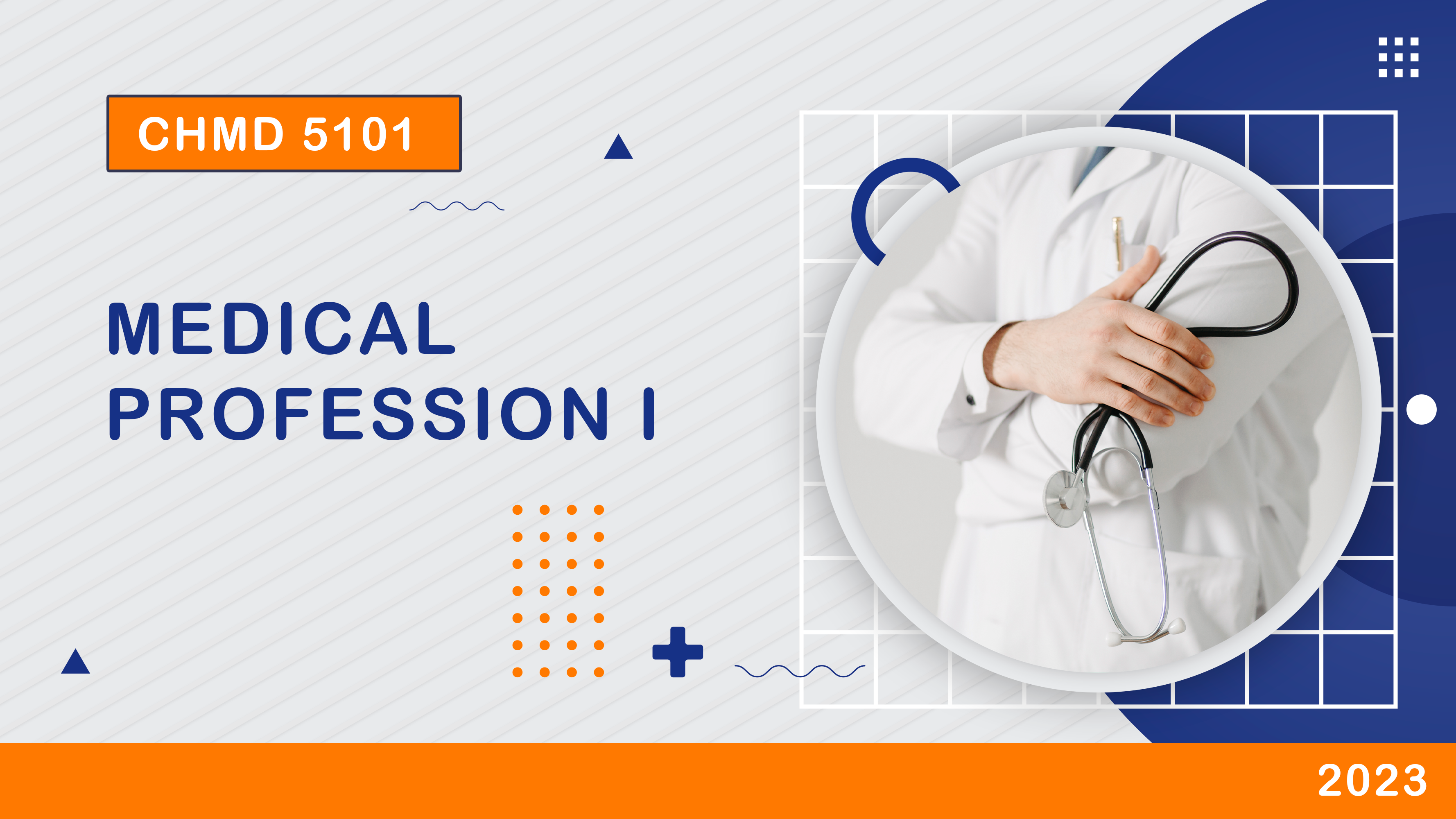 (2026) CHMD 5101 Medical Profession I