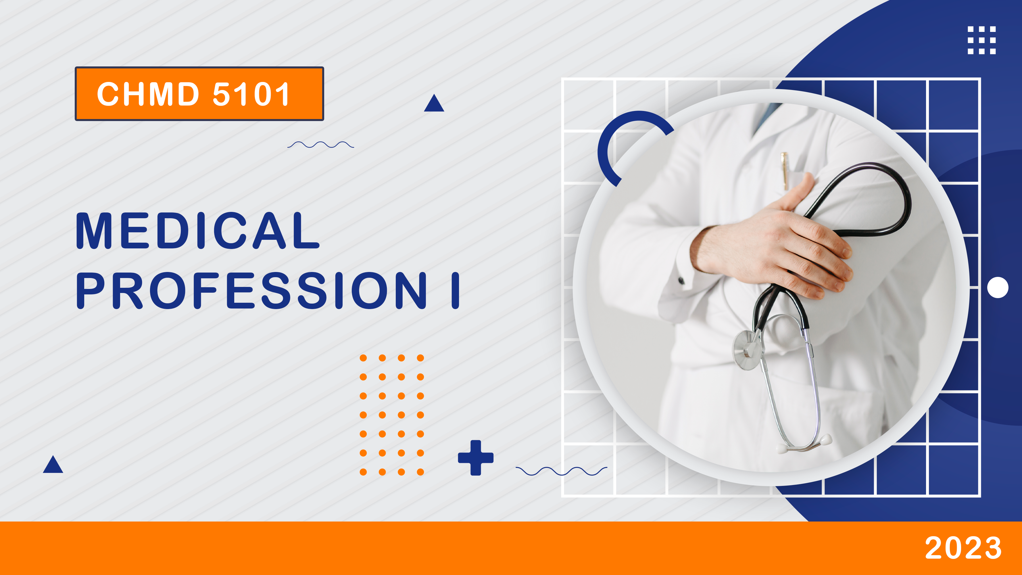 CHMD  5101 Medical Profession I